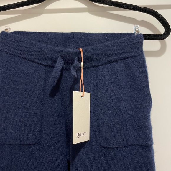 Quince Cashmere Navy Sweatpants Size 10 Kids - Picture 3 of 8